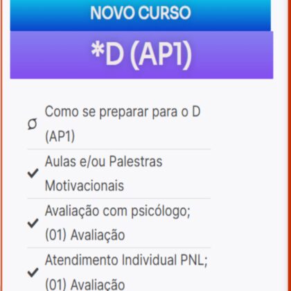 Curso Preparatório Plano D (AP1)